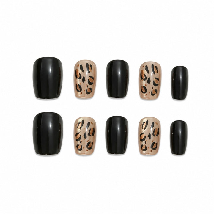 Stylish Animal Print Press-On Nails Kalsten