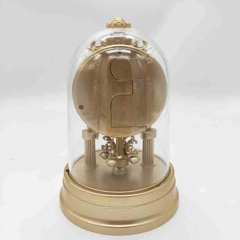 Classic table clock in elegant glass case Kalsten