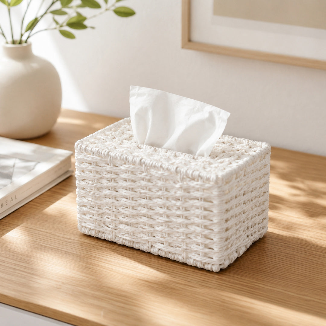 Woven Tissue Box Cover Kalsten