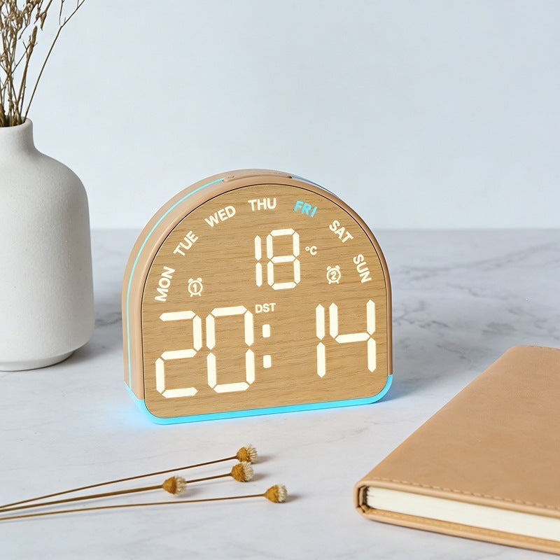 Digital alarm clock with temperature sensor and date display Kalsten
