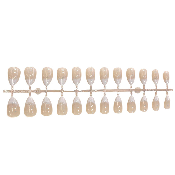 Natural French Tip Press-On Nail Set Kalsten