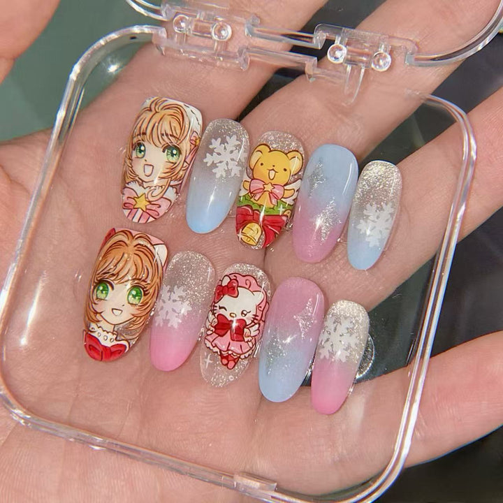 Glamorous Gel Nail Art Extensions Kalsten