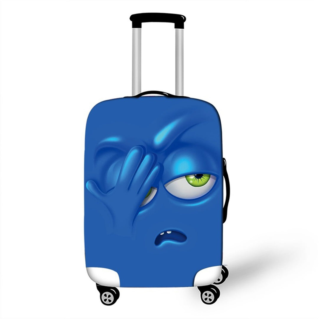 Unisex Hard-shell suitcase with funny cartoon face Kalsten