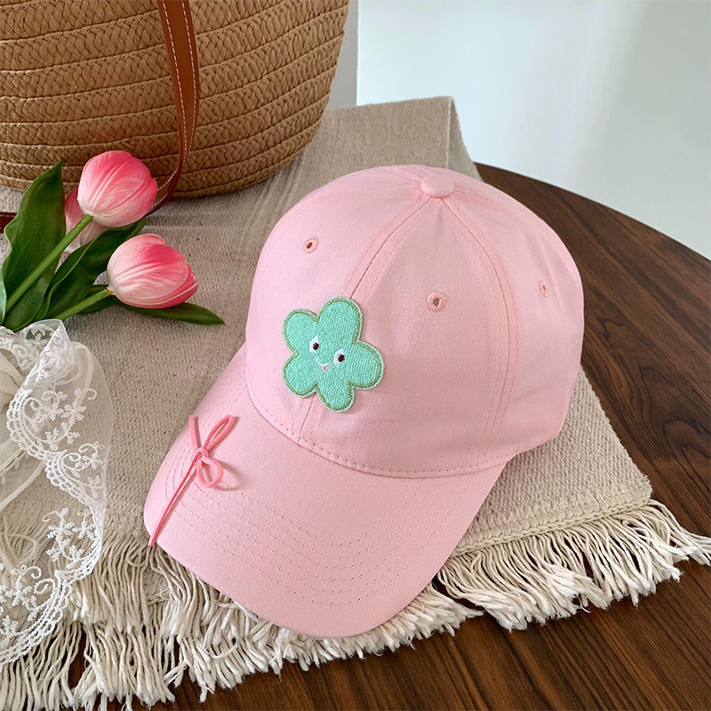 Embroidered Flower Cap
