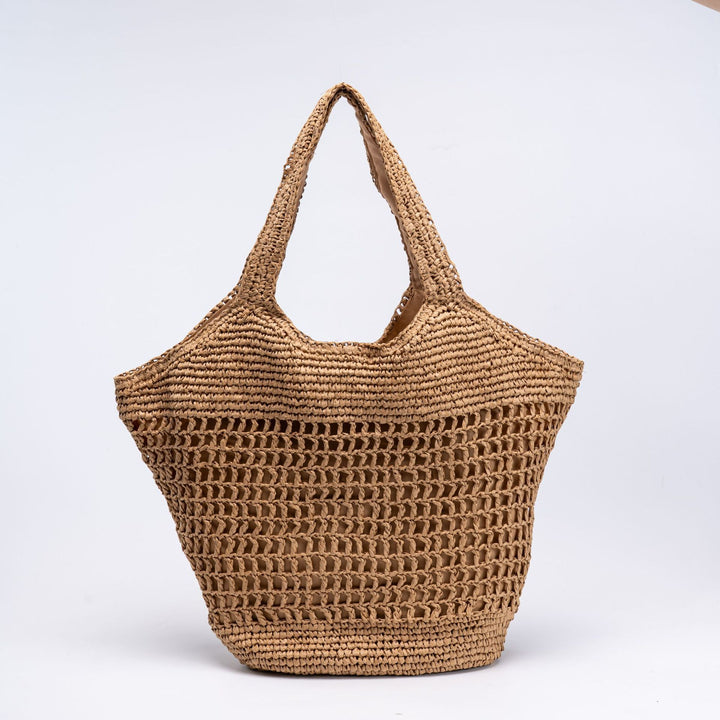 Spacious market bag made of natural material Kalsten