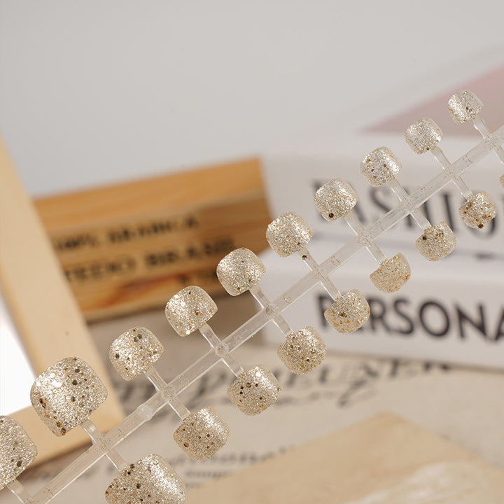 Sparkling Glittery Press-On Nail Collection Kalsten