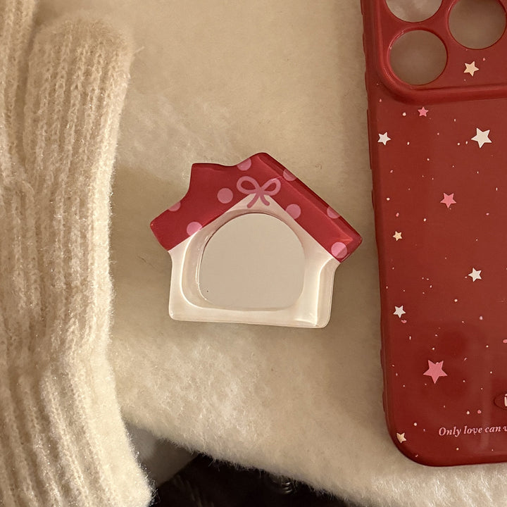 Hand mirror in cute house design Kalsten