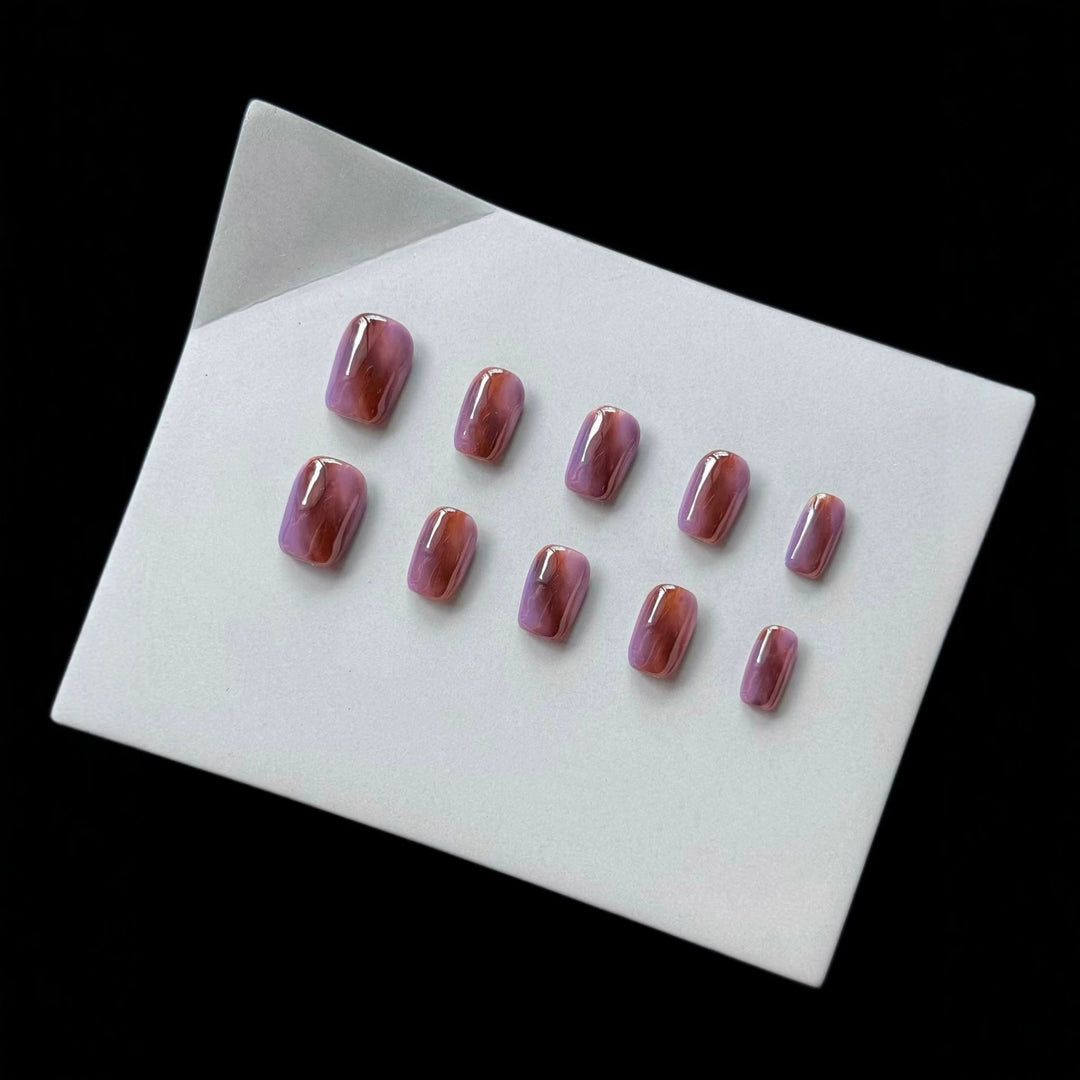 Artistic Marble Effect Press-On Nails