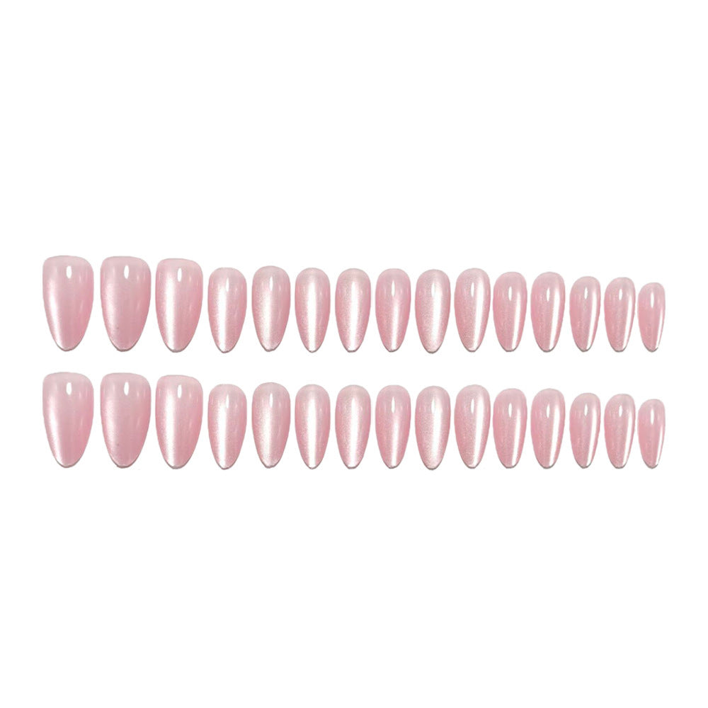 Artificial nails with elegant high gloss and pointed design Kalsten