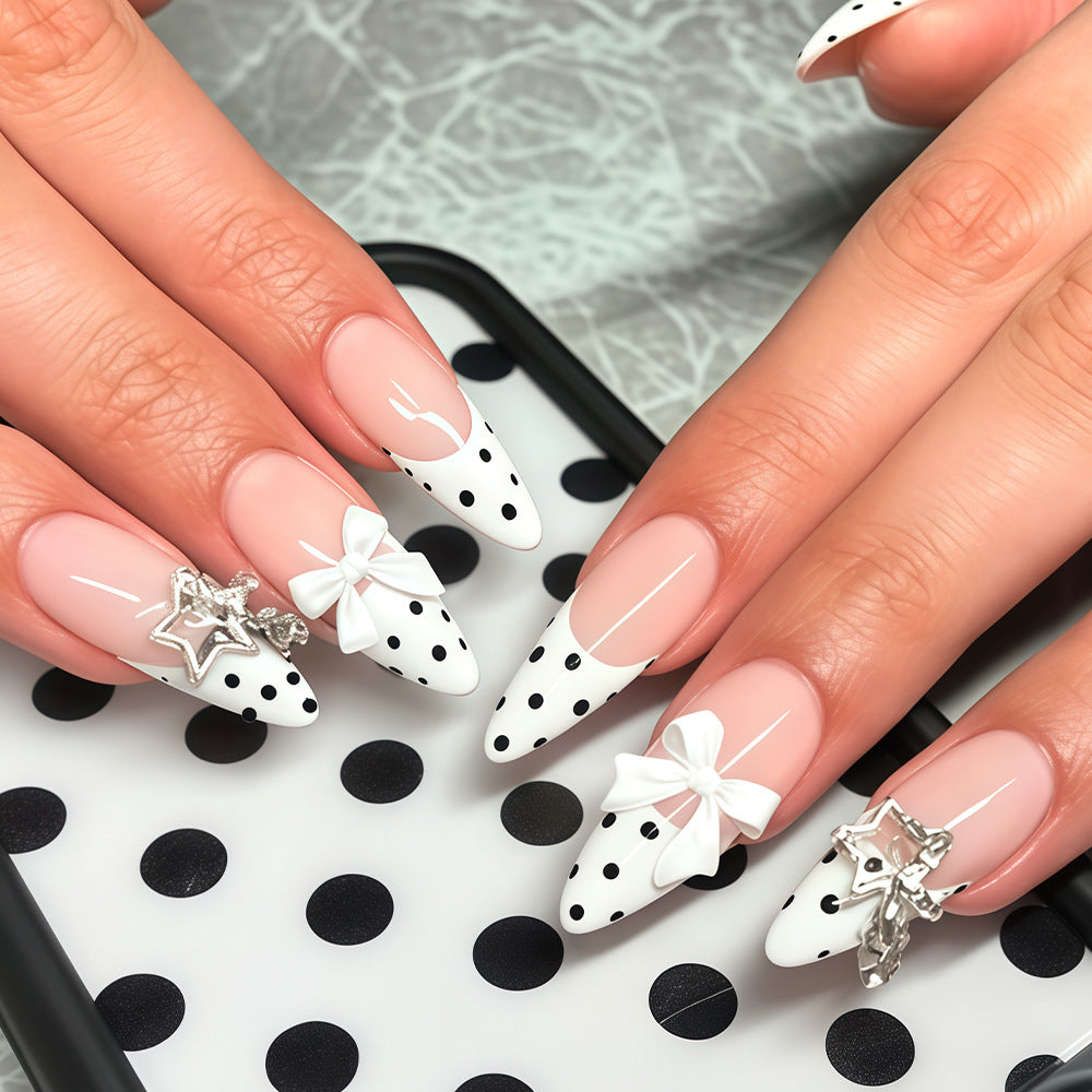 Elegant Stiletto Press-On Nail Art Tips Kalsten