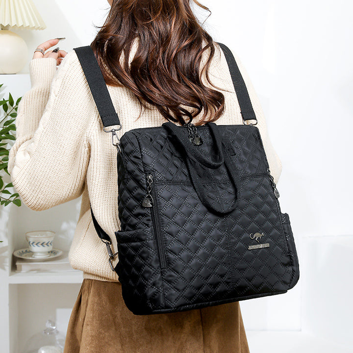Quilted Multi-Functional Backpack Kalsten