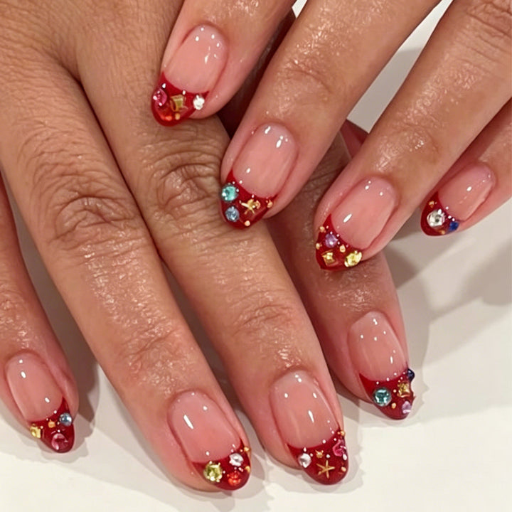 Artistic Nail Art with Glitter Design Kalsten