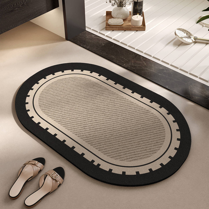 Elegant Woven Bath Mat Kalsten