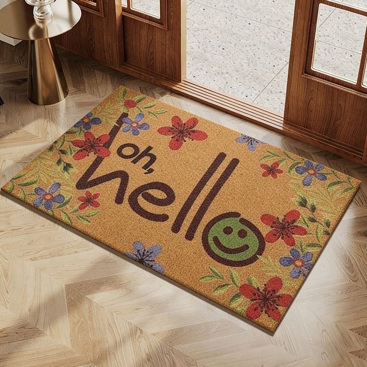 Tropical Leaf Design Outdoor Doormat Kalsten