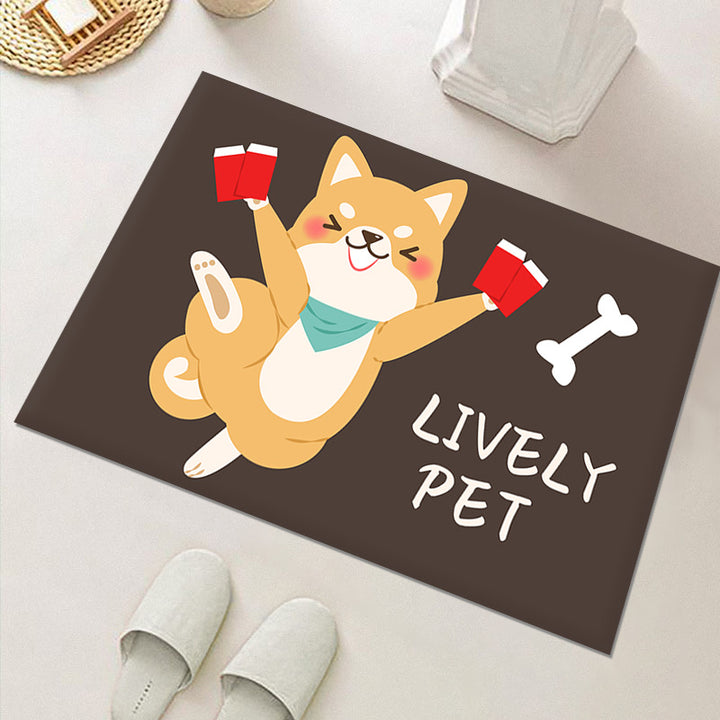 Cute Cat-Themed Indoor Area Mat