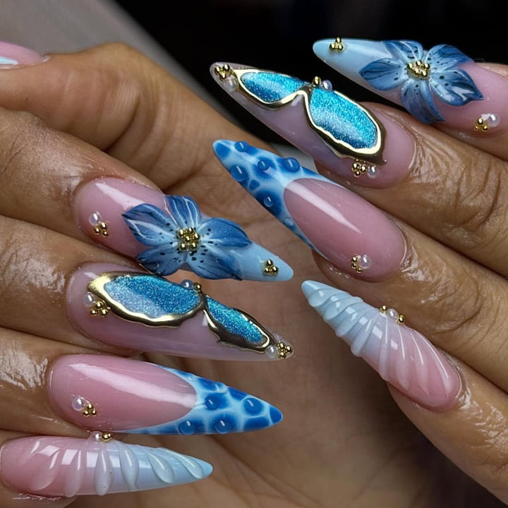Ocean-Inspired Articulated Nail Set Kalsten