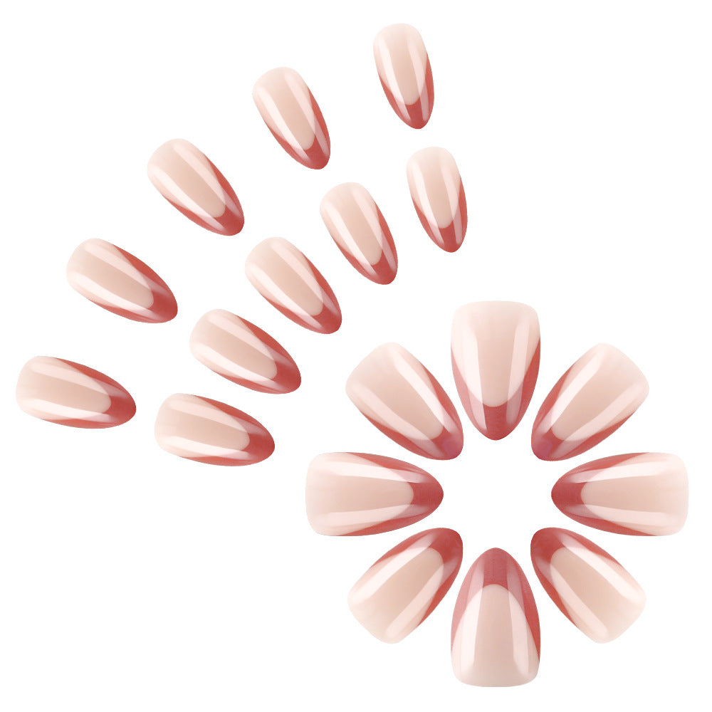 Elegant Almond-Shaped Press-On Nail Art Kalsten