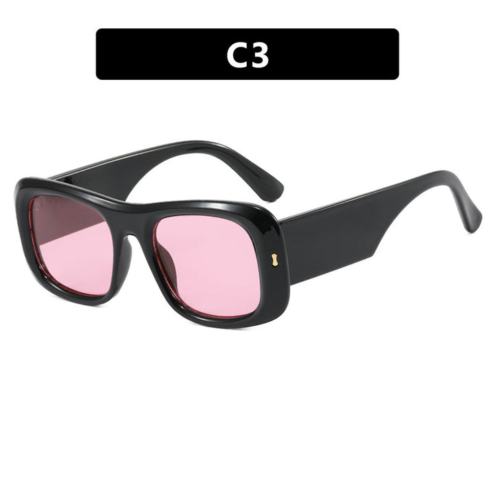 Women's oversized square sunglasses with a wide frame and polarized lenses Kalsten