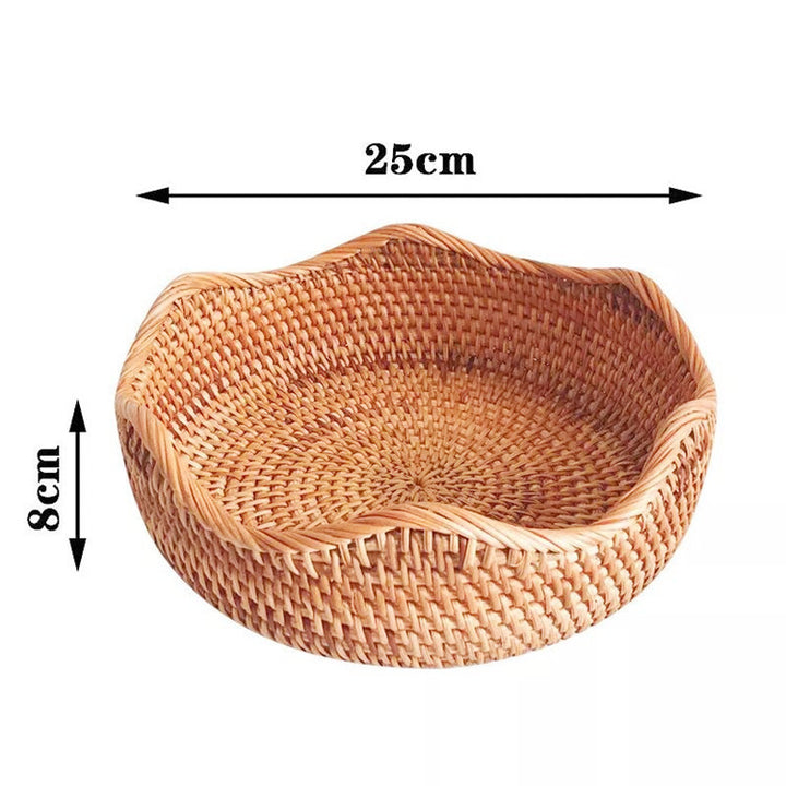 Handcrafted Round Woven Storage Basket Kalsten