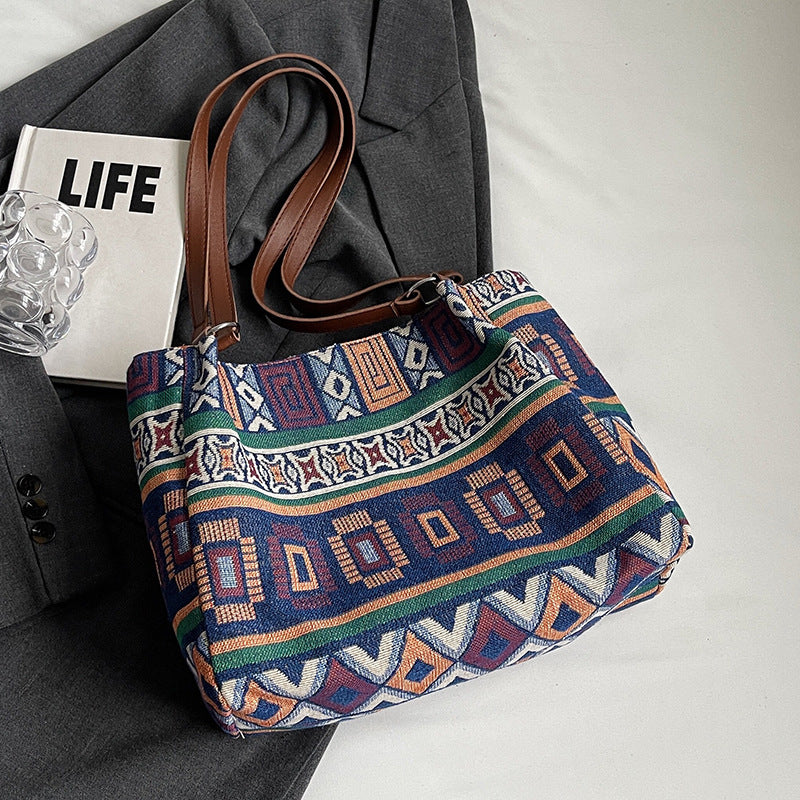 Bohemian Style Woven Handbag