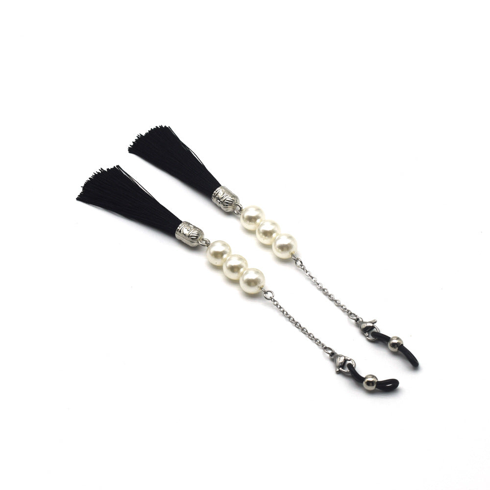 Elegant Tassel Pearl Eyewear Holder Kalsten