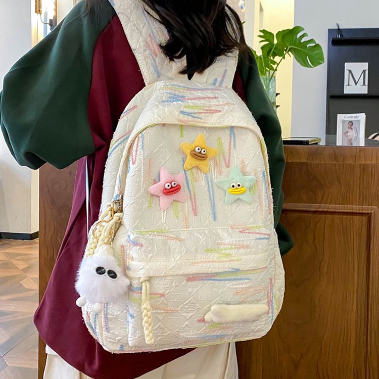 Backpack Made of High-Quality, Colorful Material with Playful Applications Kalsten