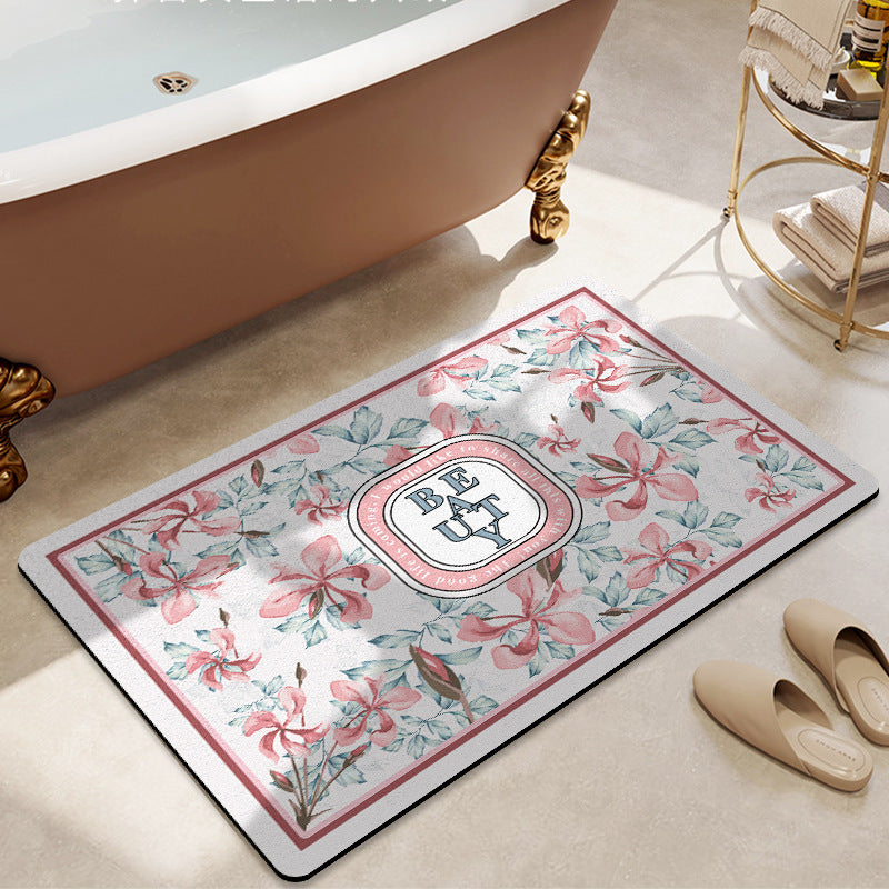Floral Decorative Bath Mat
