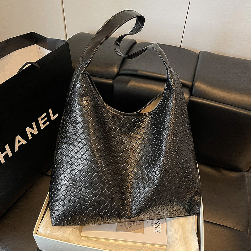 Textured Leather Tote