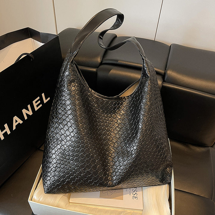 Textured Leather Tote