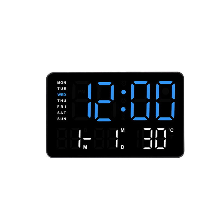 Digital Wall Clock with Temperature and Date Display Kalsten