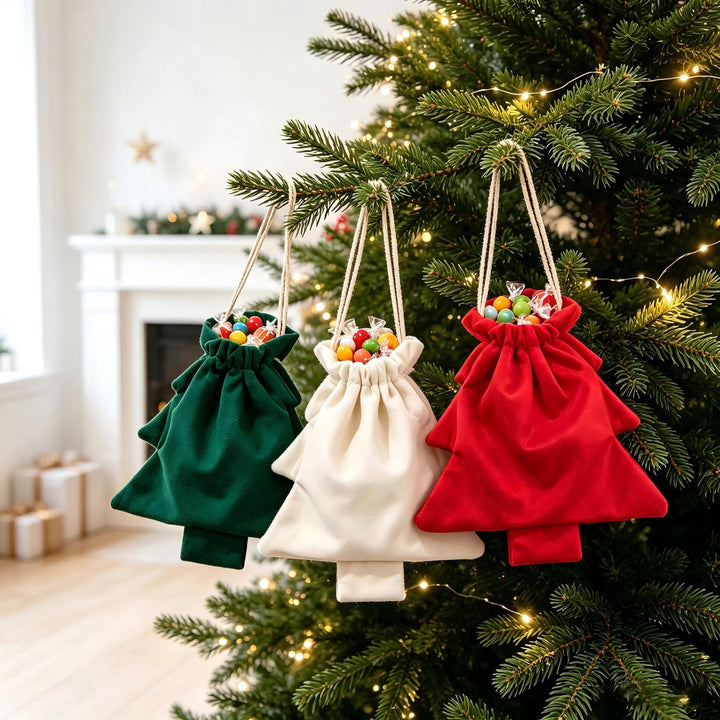 Christmas gift bag with tree design