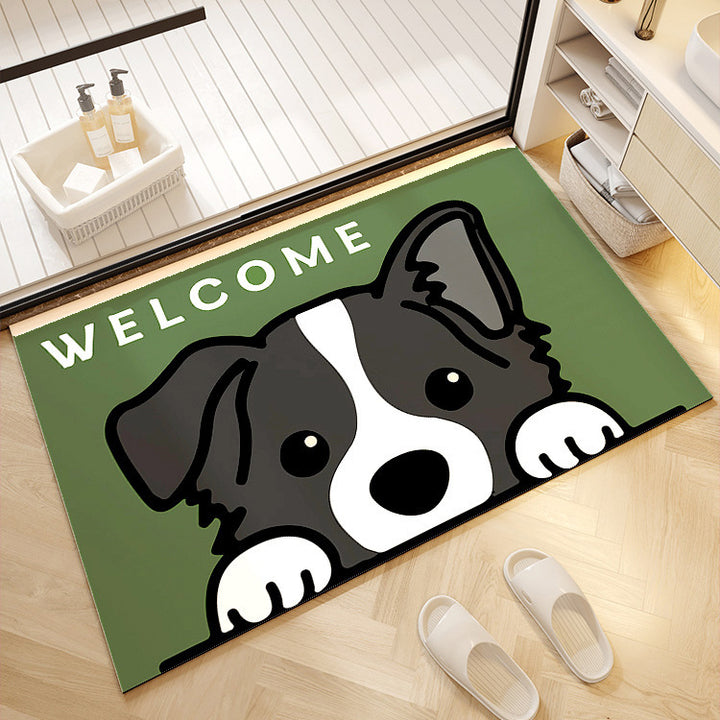 Decorative Panda Print Bath Mat Kalsten