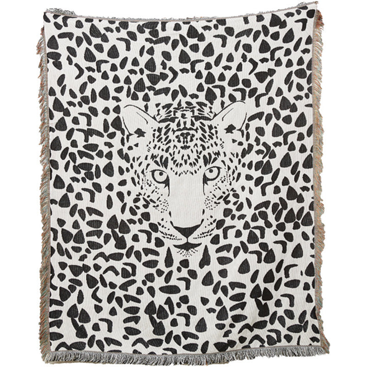 Artistic Leopard Print Throw Blanket