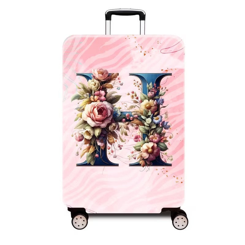 Ladies hard shell suitcase with luxurious floral design Kalsten