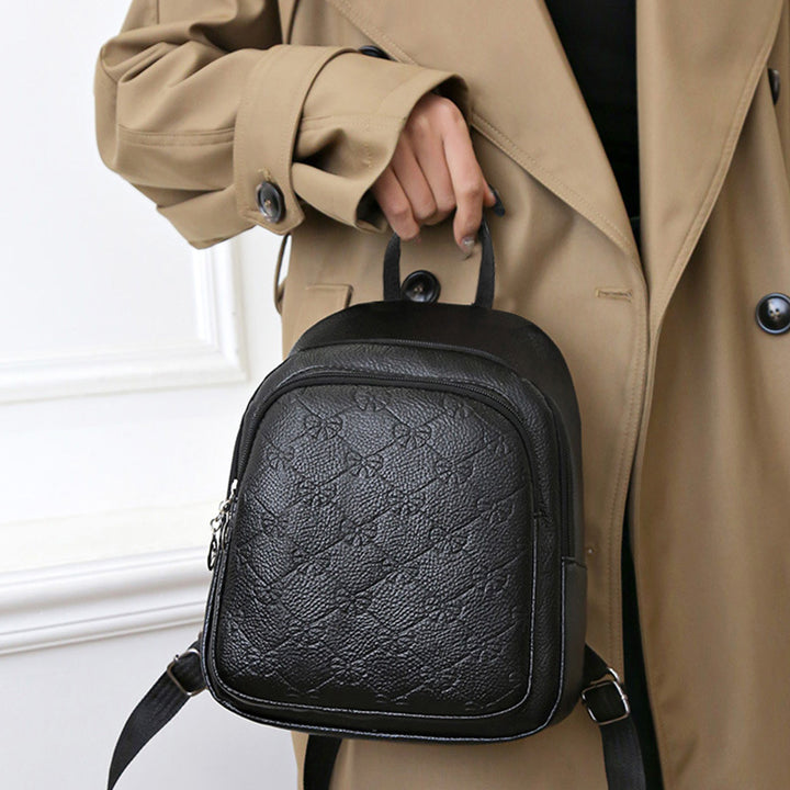 Women's Elegant Textured Mini Backpack Kalsten