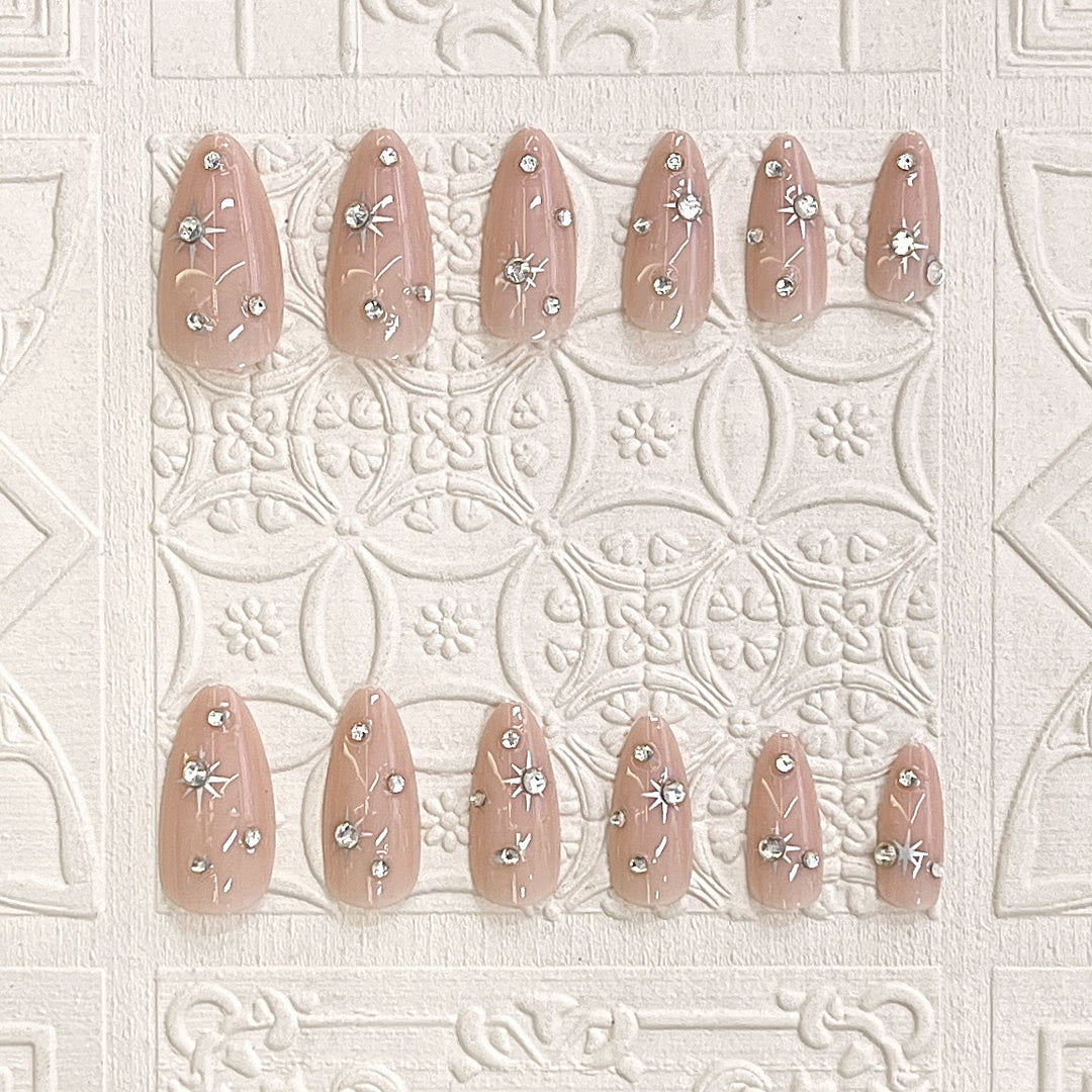 Elegant Decorative Press-On Nail Tips Kalsten