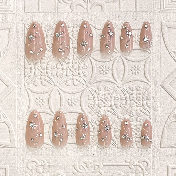 Elegant Decorative Press-On Nail Tips Kalsten