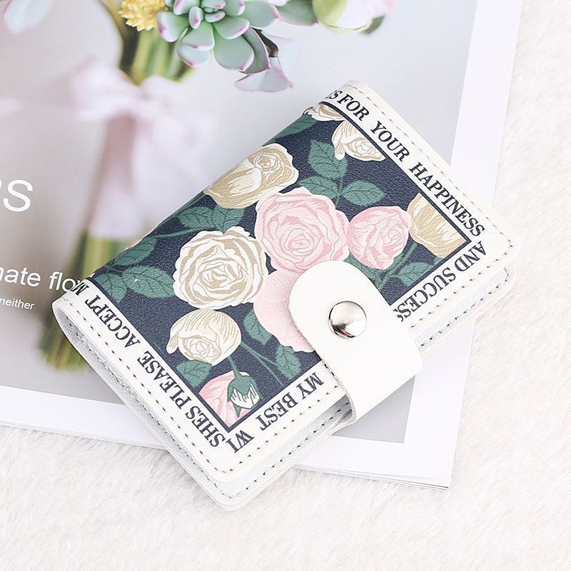 Elegant Rose Print Wallet Kalsten