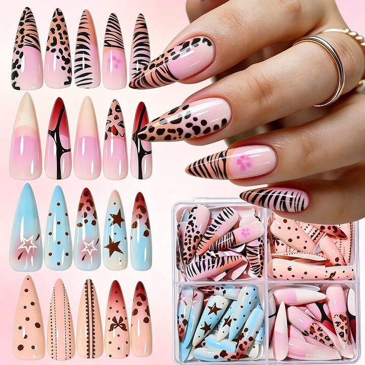 Artistic Long Stiletto Press-On Nail Set Kalsten
