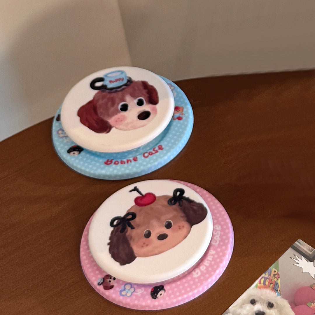 Decorative smartphone finger holder in dog design Kalsten