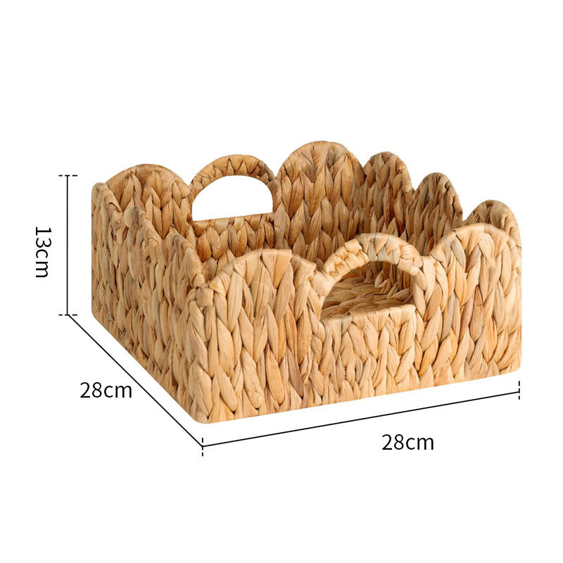 Decorative storage basket with two handles Kalsten