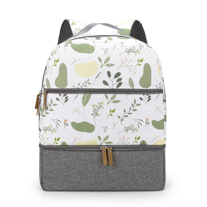 Backpack with Floral Pattern and Separate Compartment Kalsten