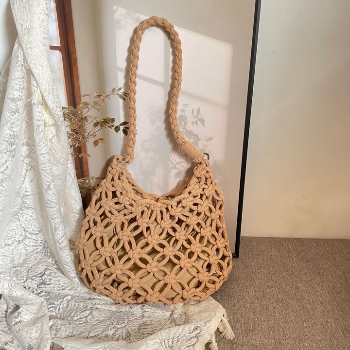 Hand-knotted Woven Shoulder Bag Kalsten
