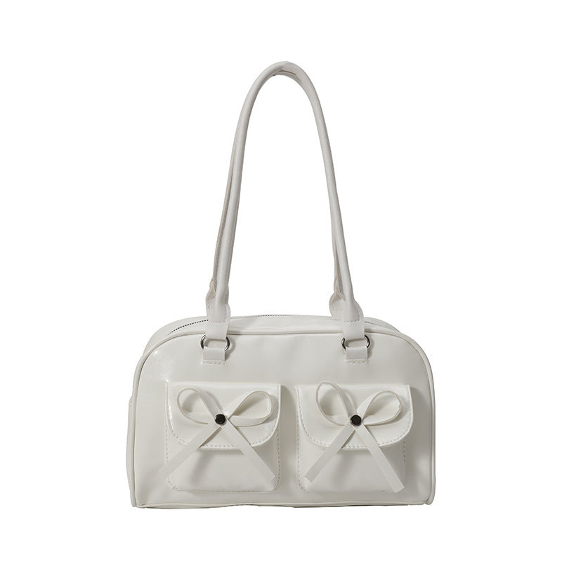 Stylish Multifunctional Handbag with Bow Detail Kalsten