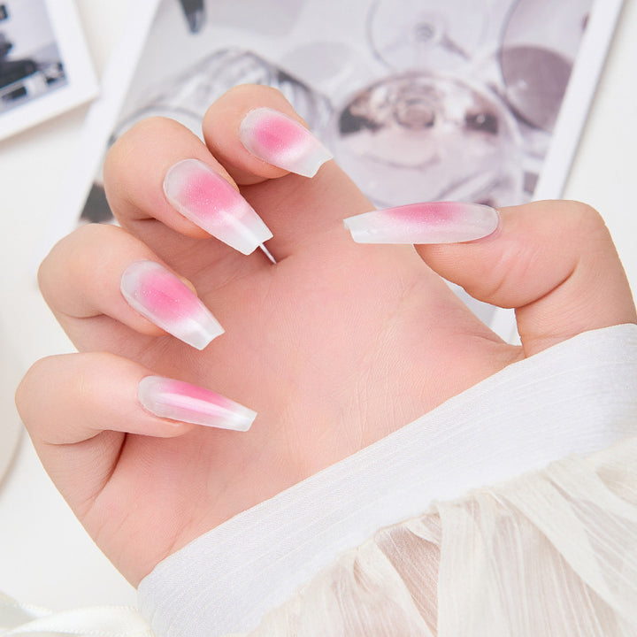 Ombre Long Coffin Press-On Nails Kalsten