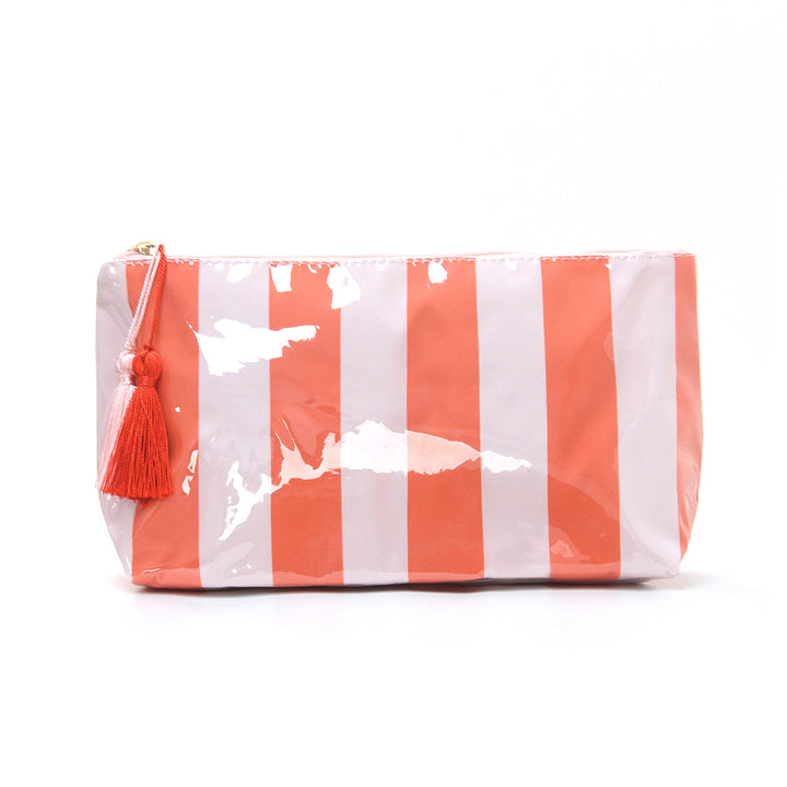 Cosmetic pouch with colorful check pattern Kalsten