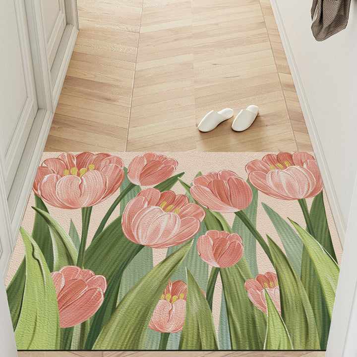 Floral Decorative Door Mat