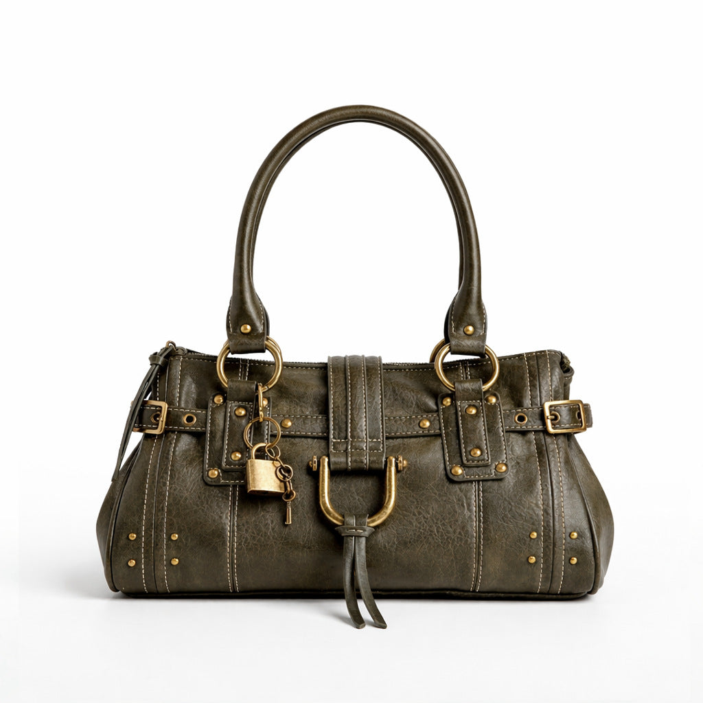 Elegant Textured Leather Handbag