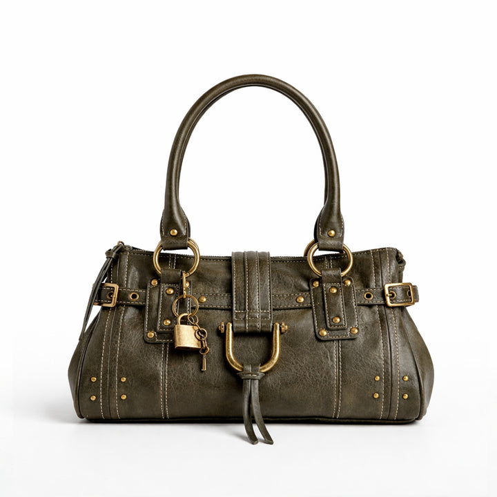 Elegant Textured Leather Handbag