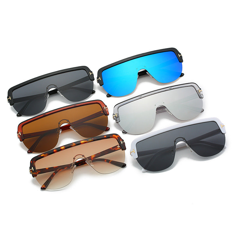 Contemporary Full-Frame Shield Sunglasses Kalsten